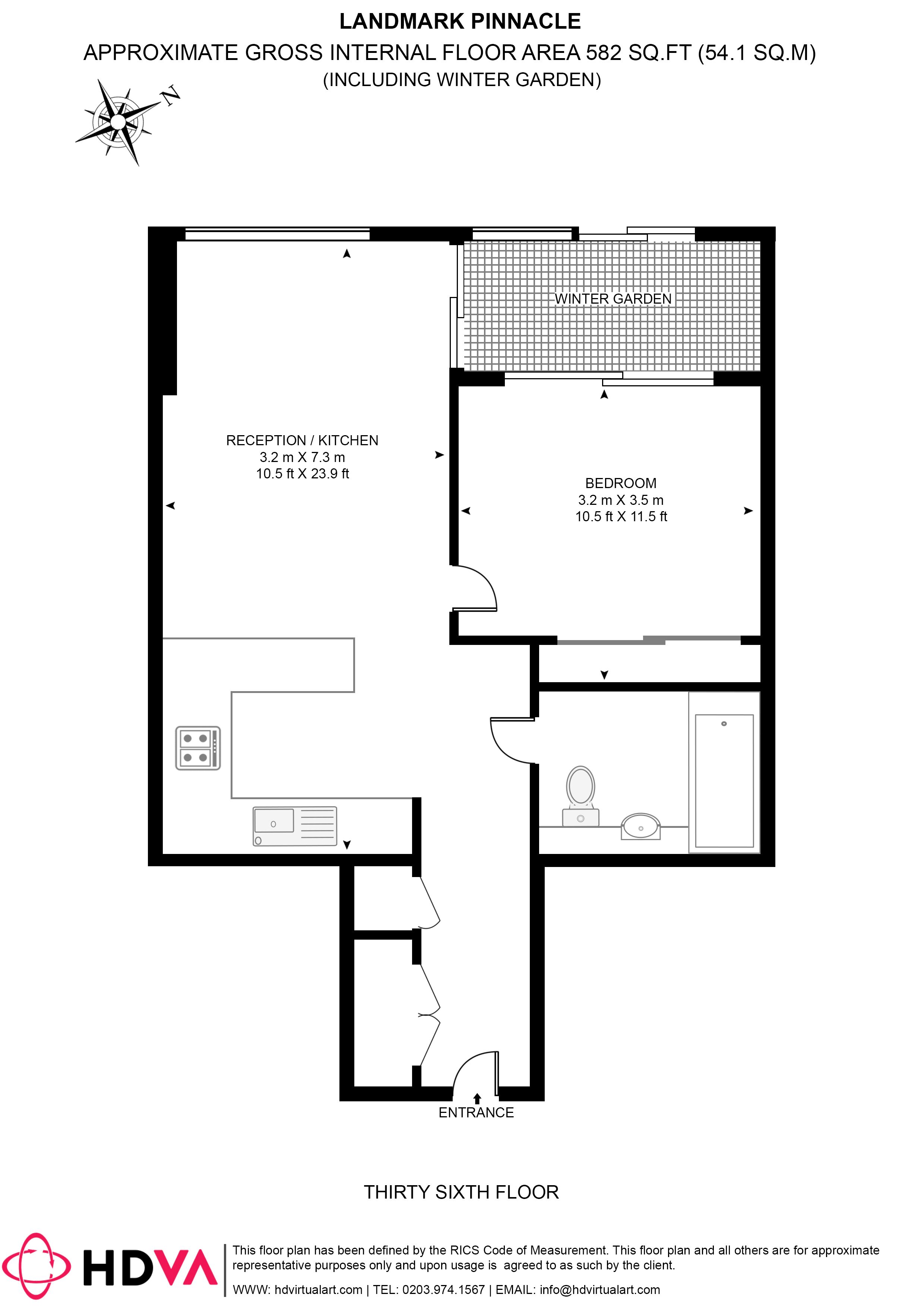 Marsh Wall, London floorplan