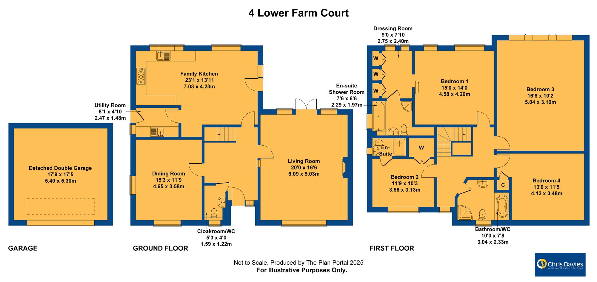 4 Lower Farm Court, Barry floorplan