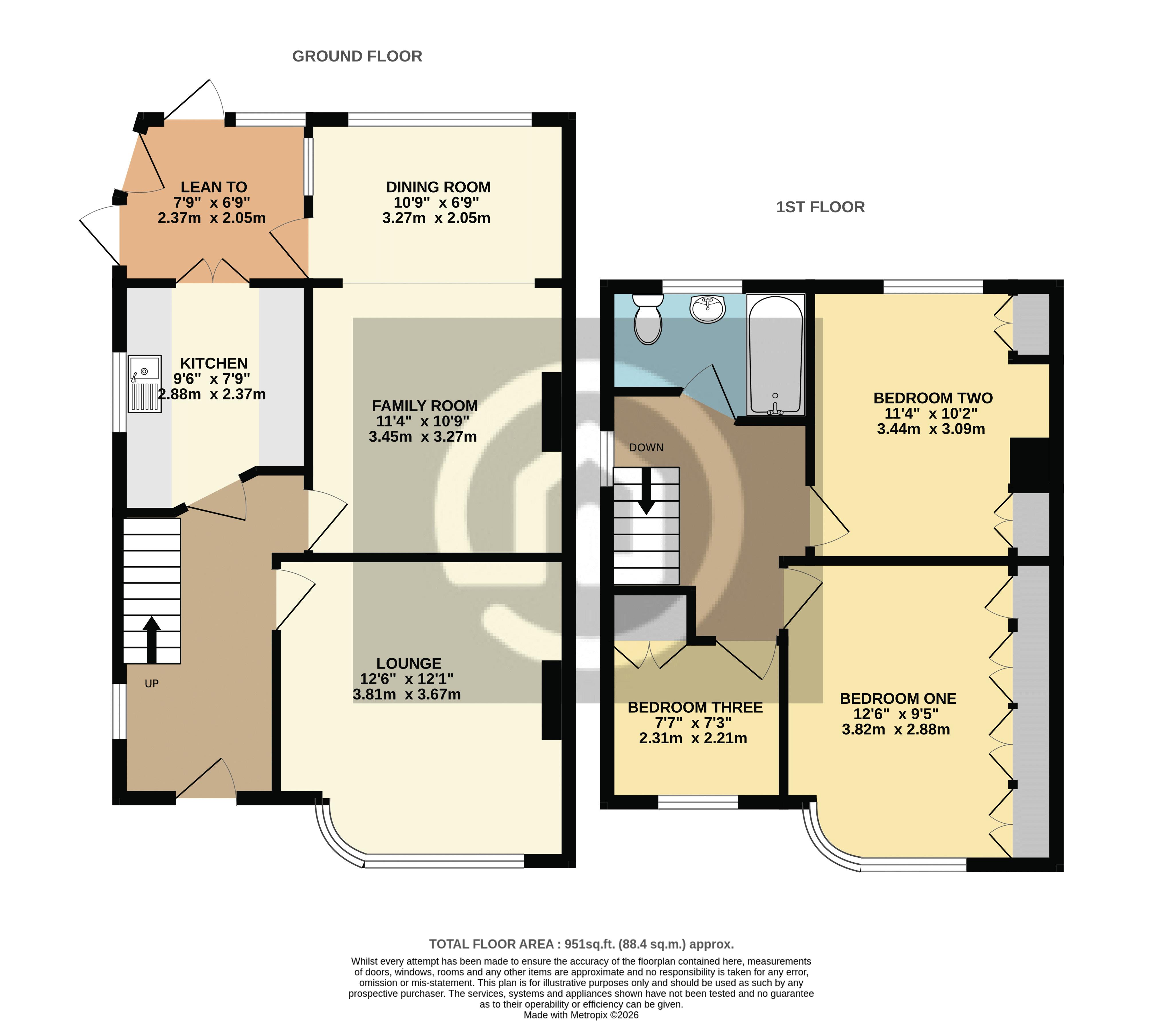 76, Risborough Road, Bedford floorplan