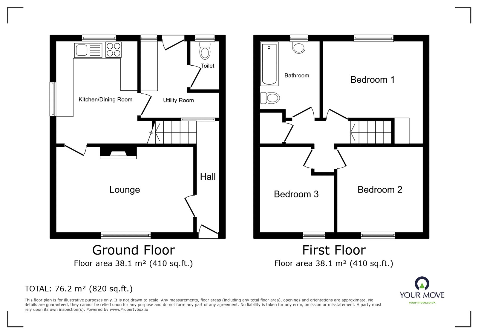 124, Lansbury Grove, Staffordshire floorplan