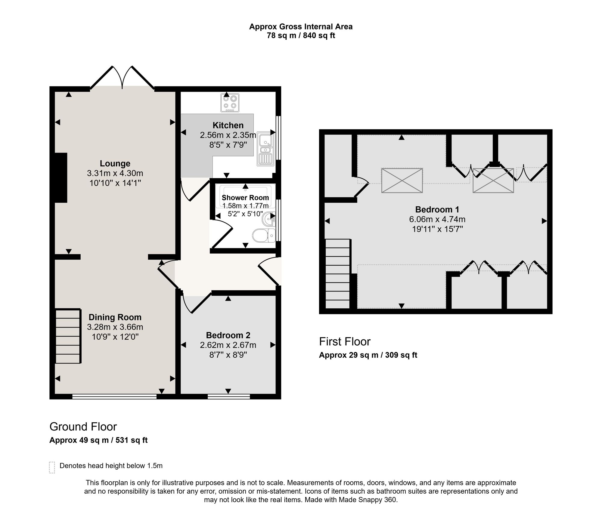 70 Sandy Lane, Manchester floorplan