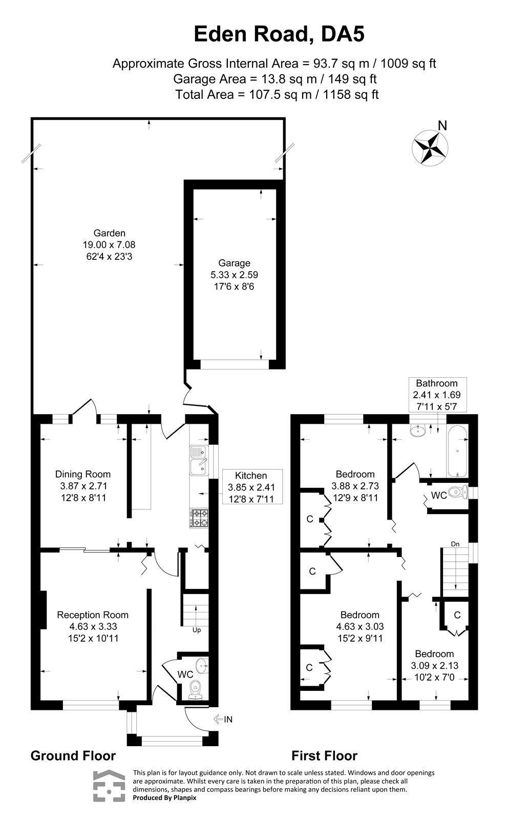 6, Eden Road, Kent floorplan