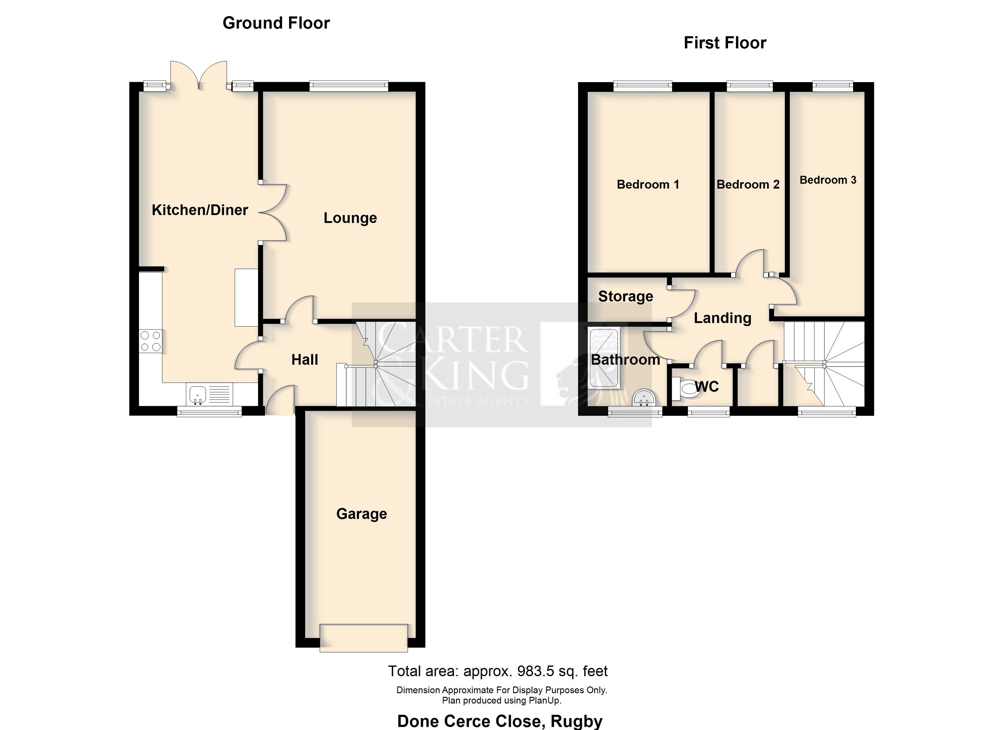24, Done Cerce Close, Rugby floorplan