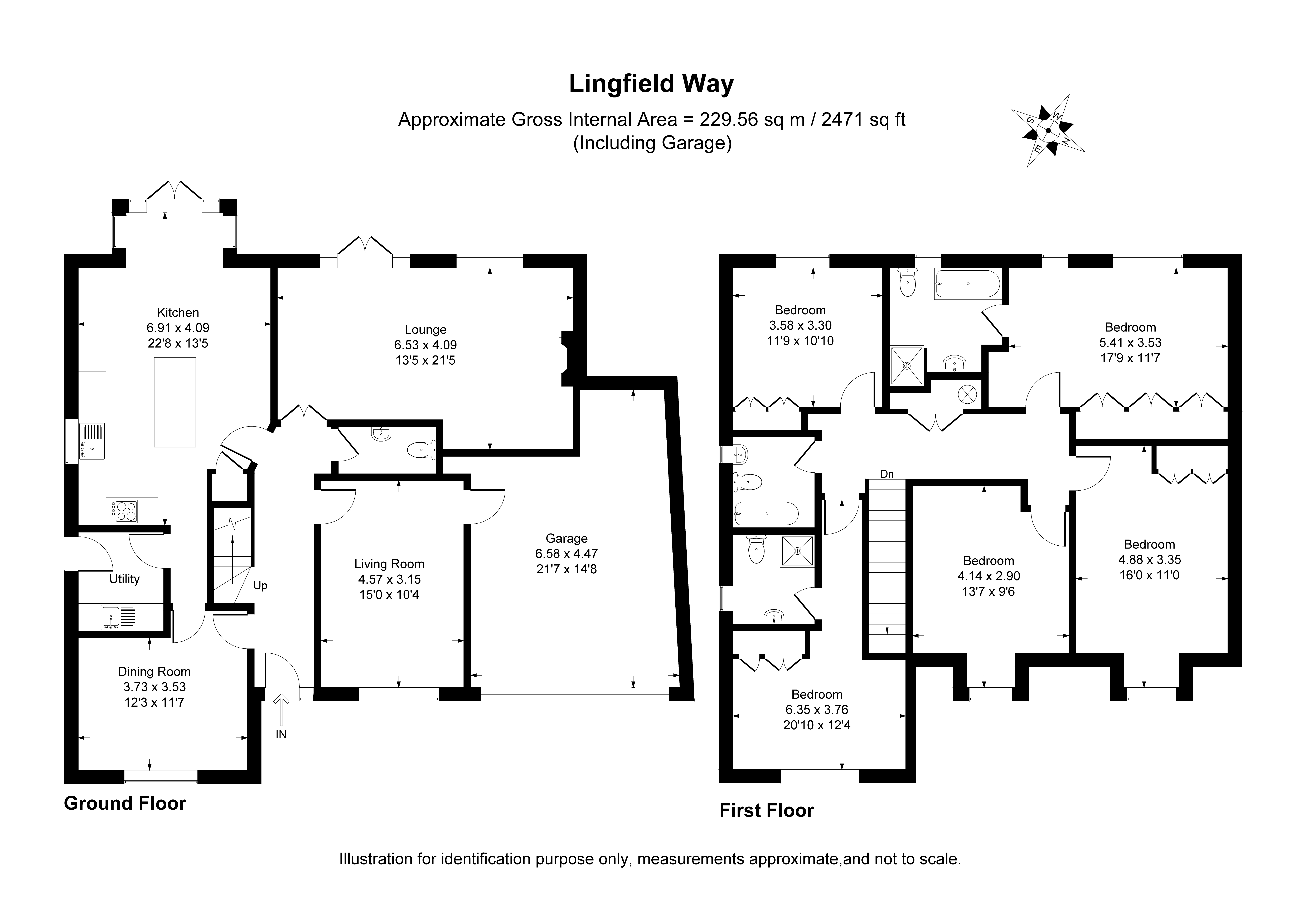 13, Lingfield Way, Hertfordshire floorplan