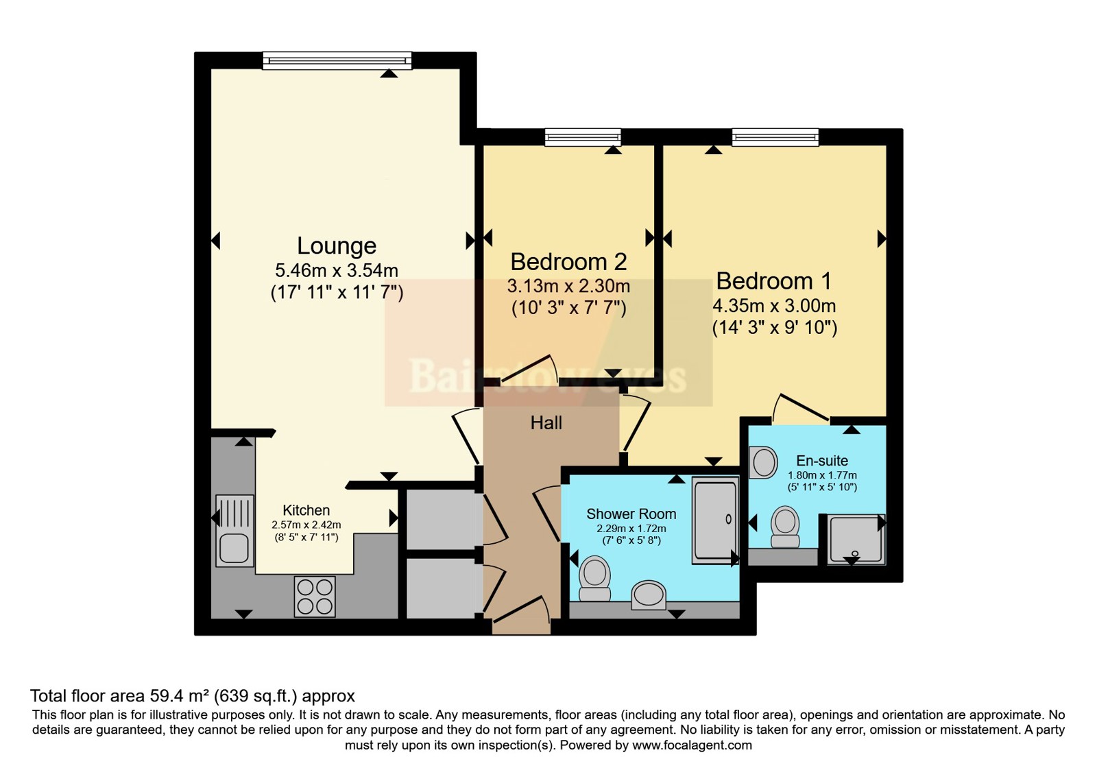 17 The Meads,, Ongar Road, Essex floorplan