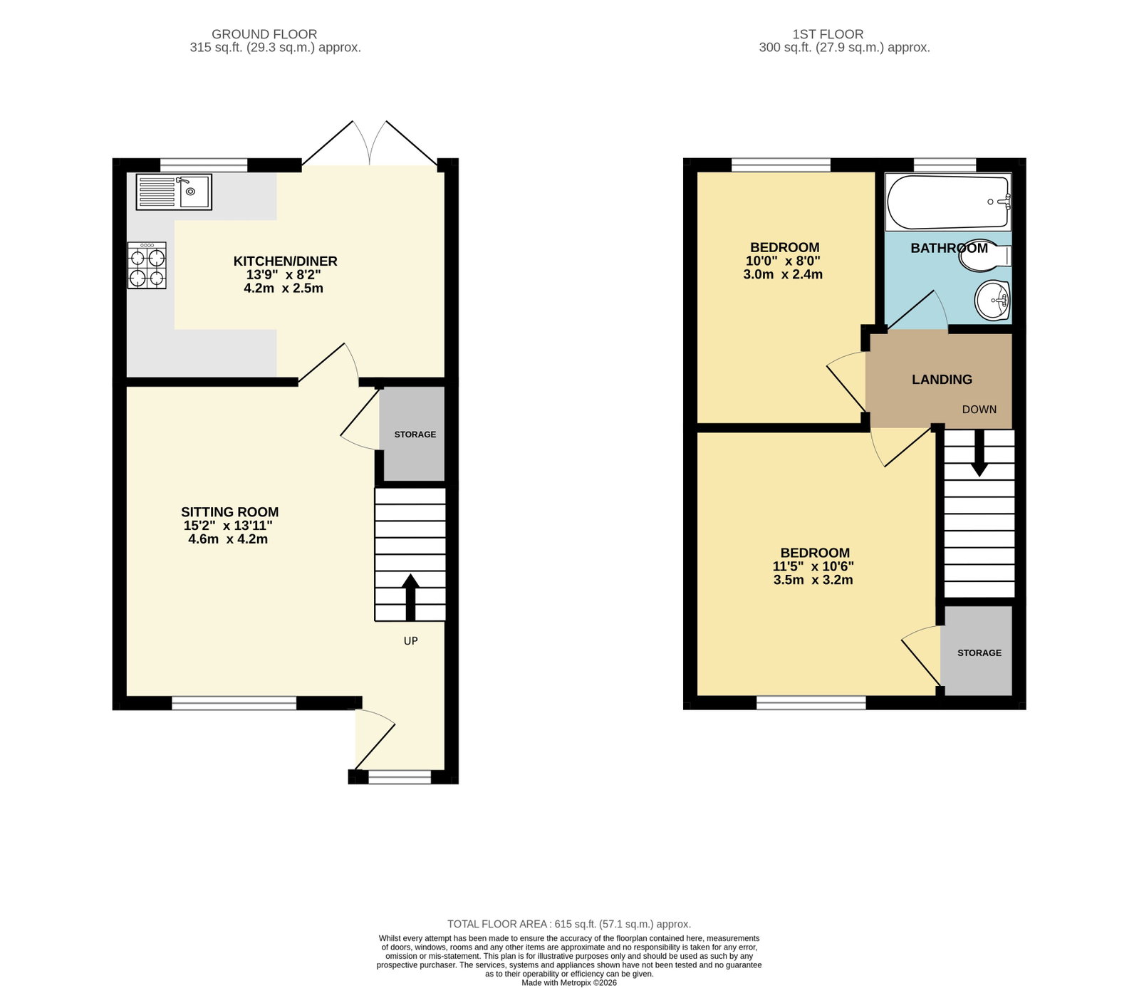 30, Bronte Drive, Ledbury floorplan
