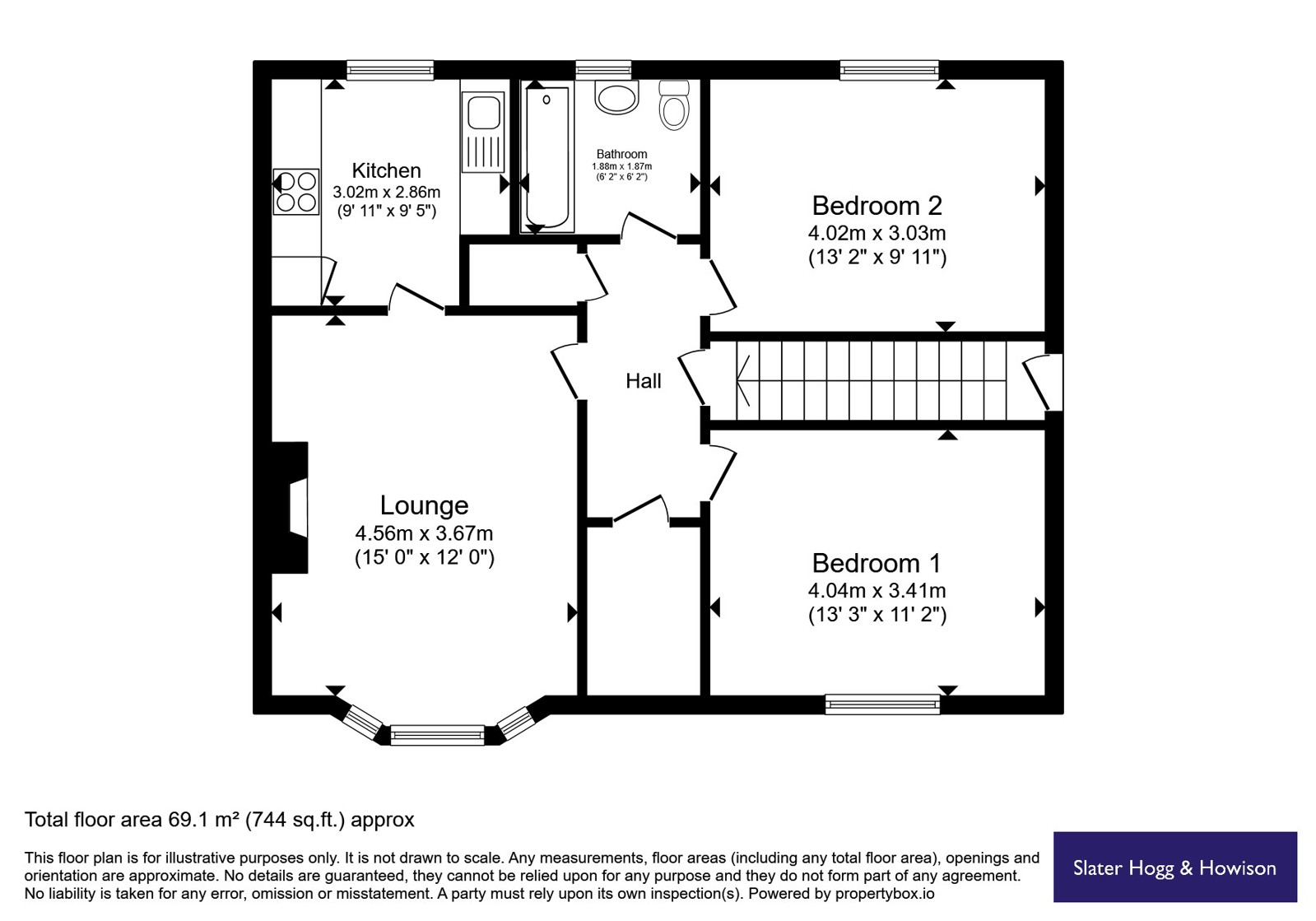 48, Locksley Avenue, Glasgow floorplan