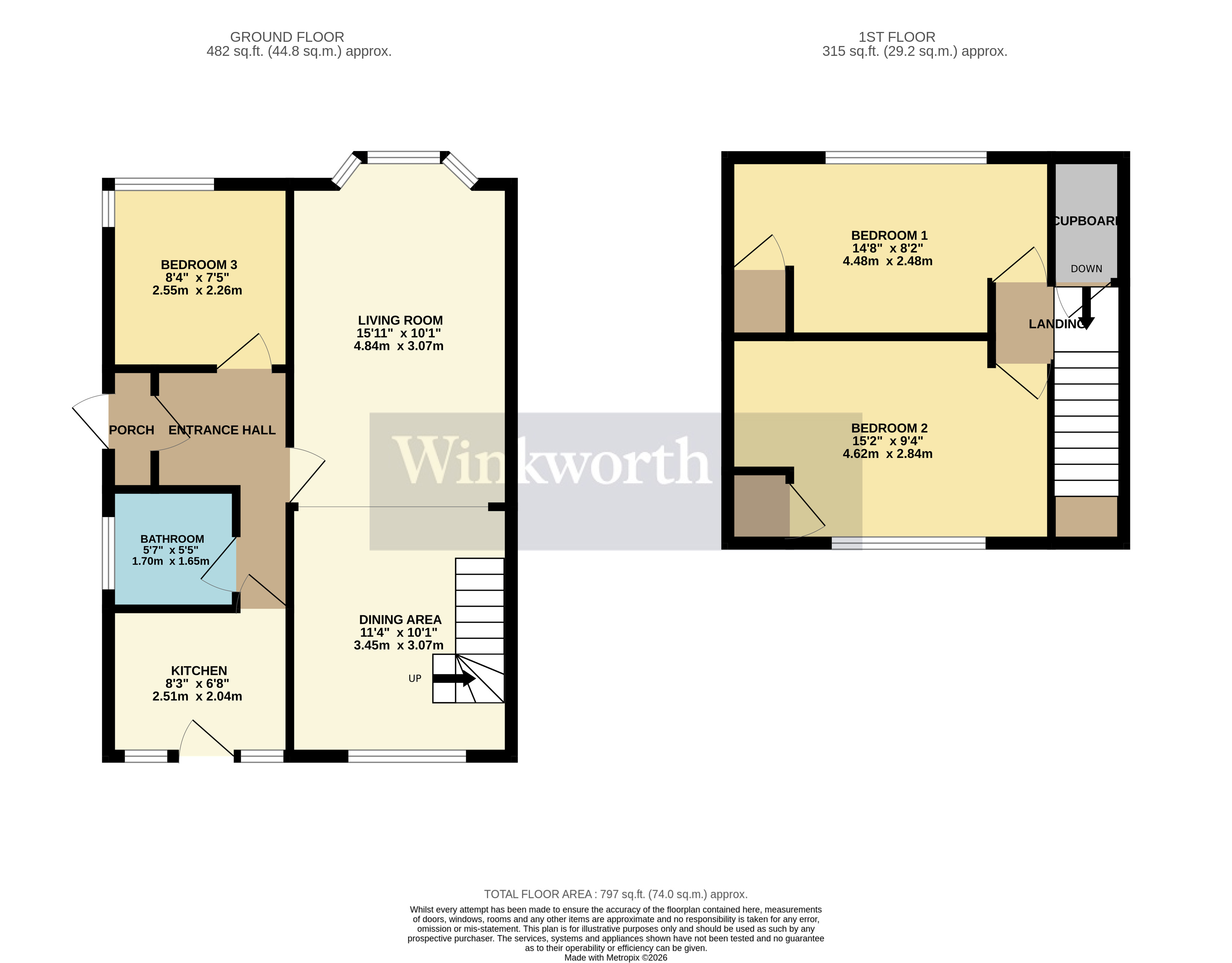 1, Gorse Close, Northamptonshire floorplan