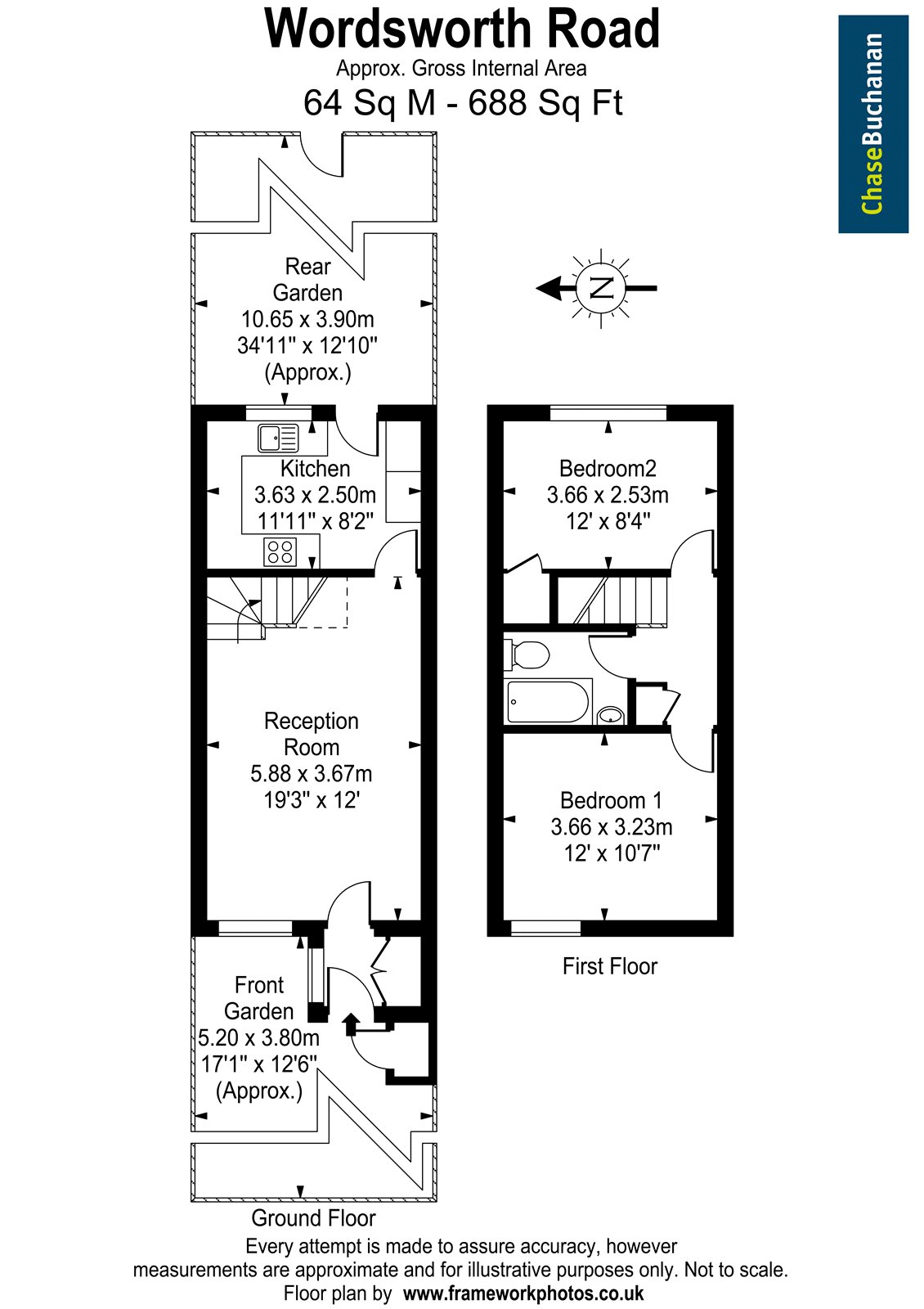 131, Wordsworth Road, Hampton floorplan