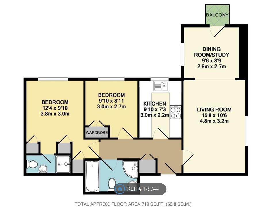 2 Bedrooms Flat to rent in Grafton House, New Malden KT3