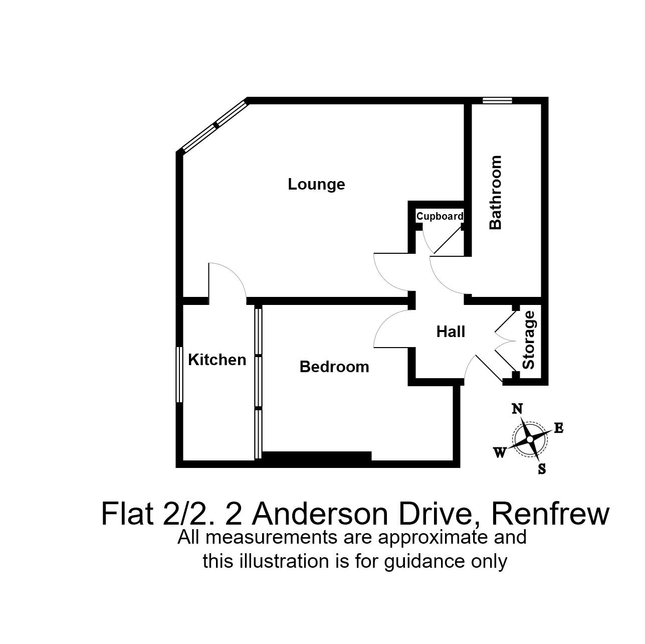 1 Bedrooms Flat for sale in Anderson Drive, Renfrew PA4