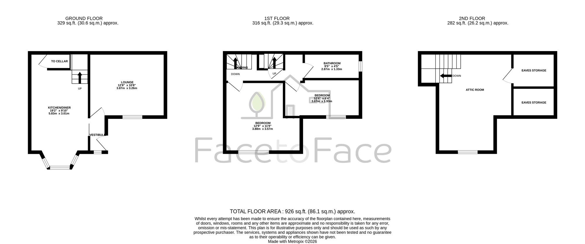12 Key Sike Lane, Todmorden floorplan