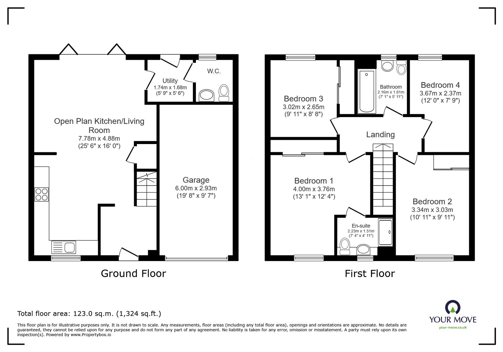 43, Moonstone Way, Swadlincote floorplan