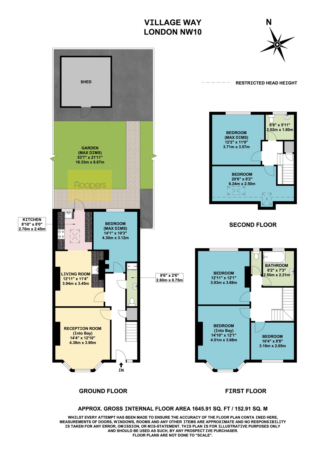54, Village Way, London floorplan