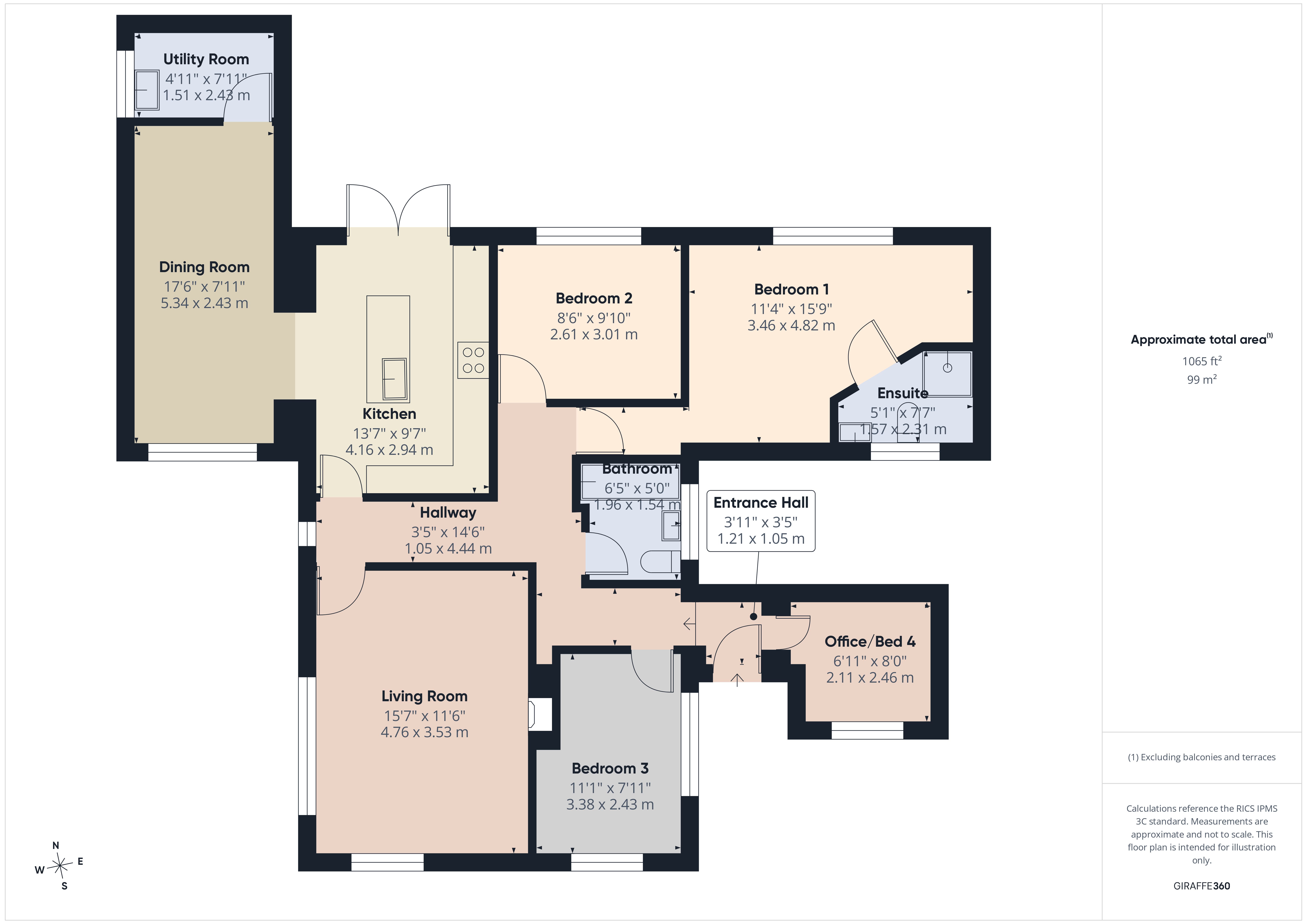 Kynance,, Crescent Close, Bude floorplan