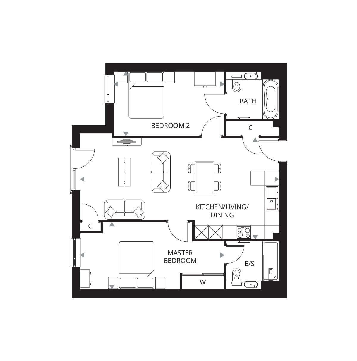6, Harland Court, Bury St. Edmunds floorplan