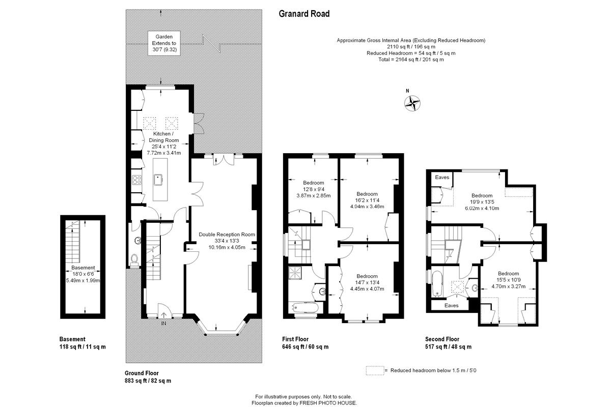 5 Bedrooms Terraced house to rent in Granard Road, London SW12