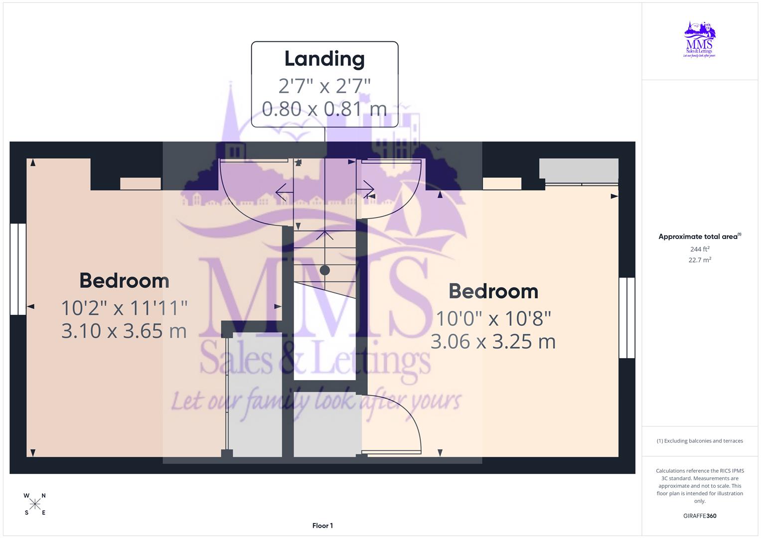 55, Mount Road, Rochester floorplan