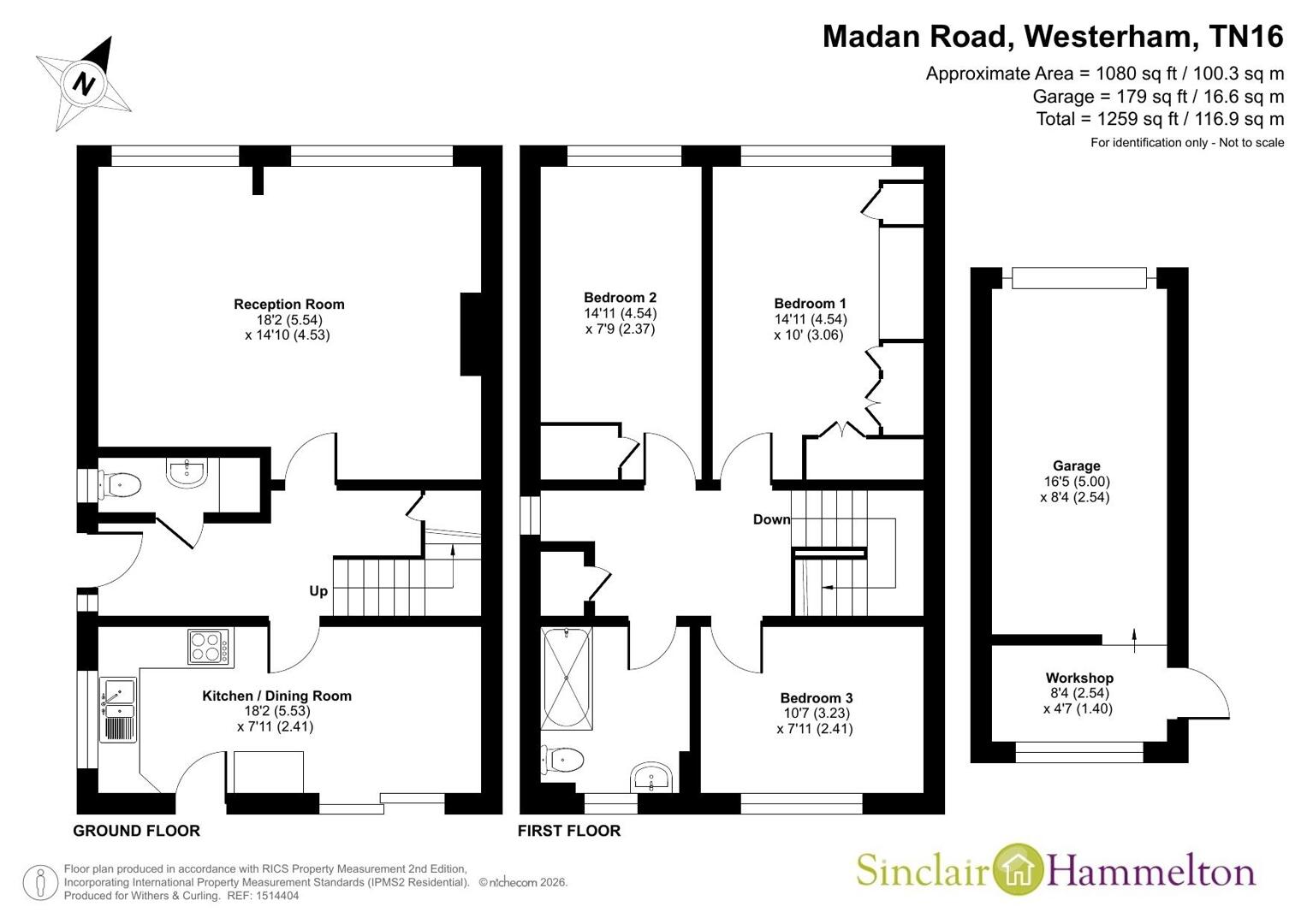 52B, Madan Road, Westerham floorplan
