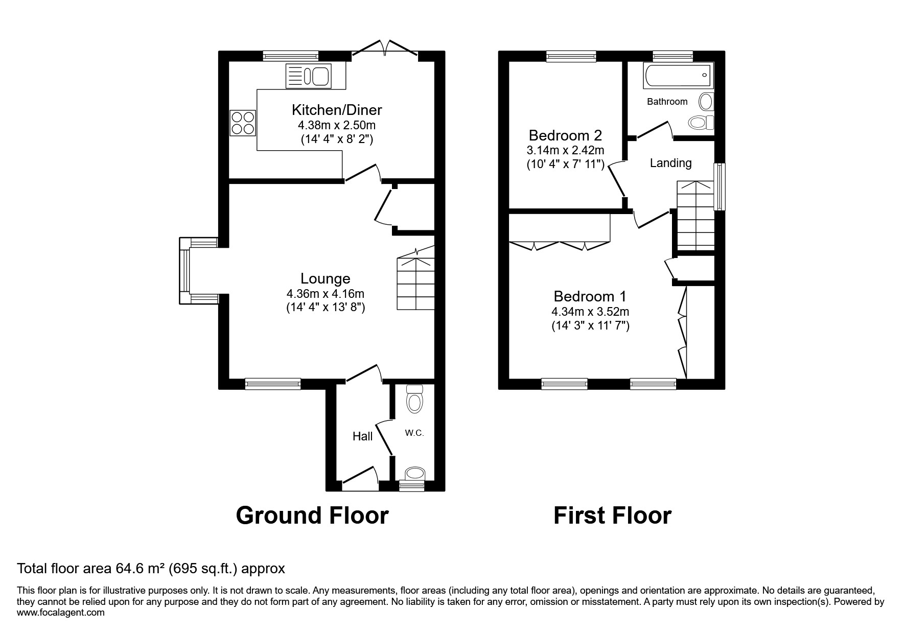 61, Kentlea Road, London floorplan