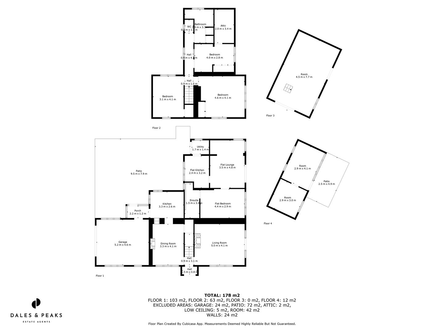 Cowper Lane Farm, Cowper Lane, Matlock floorplan