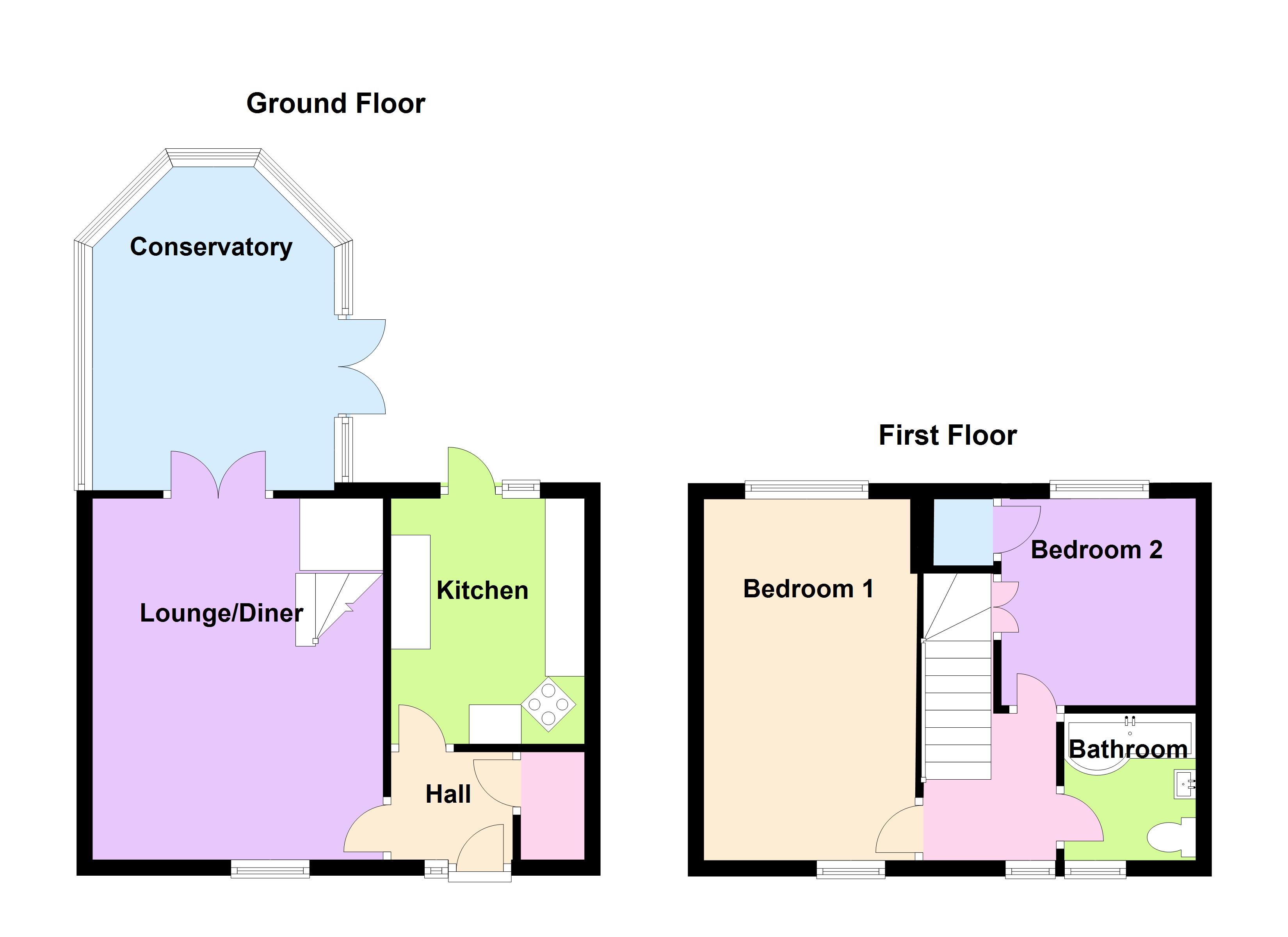 Royal Oak Drive, Wickford SS11, 2 bedroom terraced house for sale