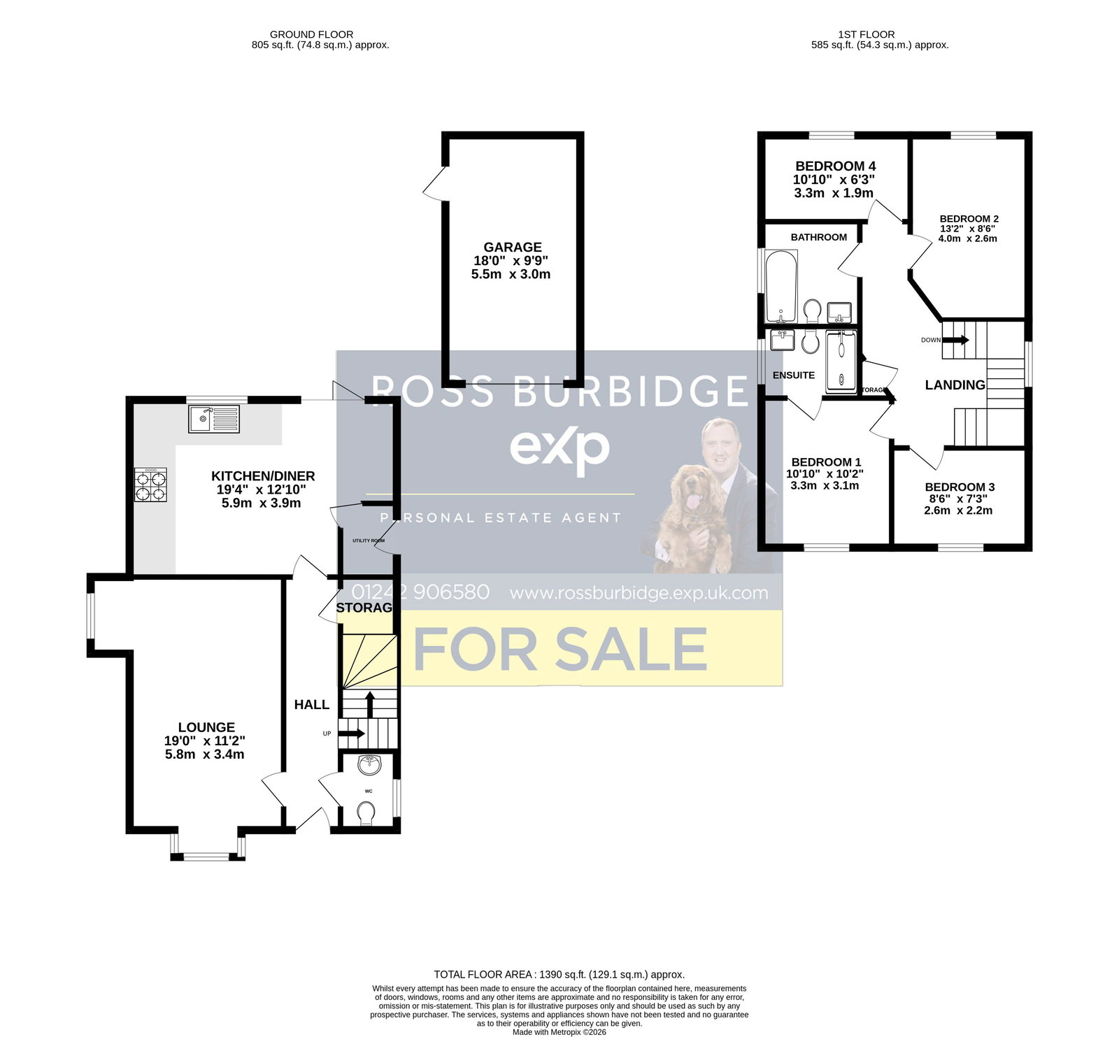 5, Feddon Close, Cheltenham floorplan
