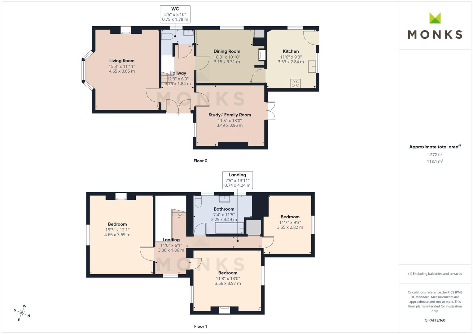 8, Holbache Road, Oswestry floorplan