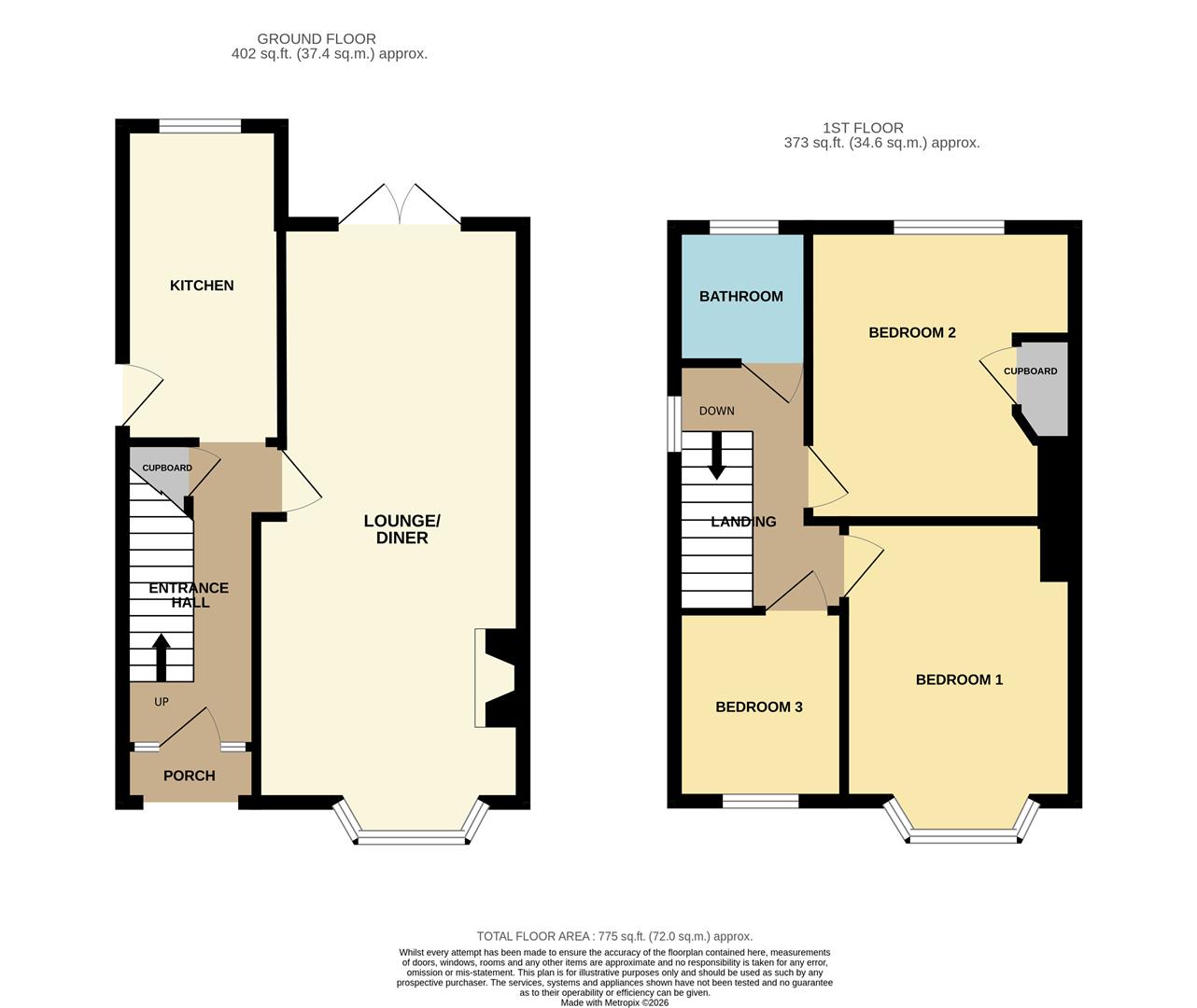 46, Waveney Crescent, Suffolk floorplan