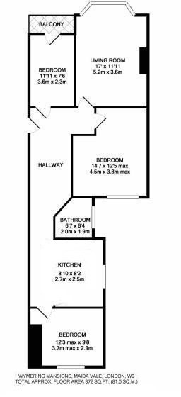 3 Bedrooms Flat for sale in Wymering Road, London W9