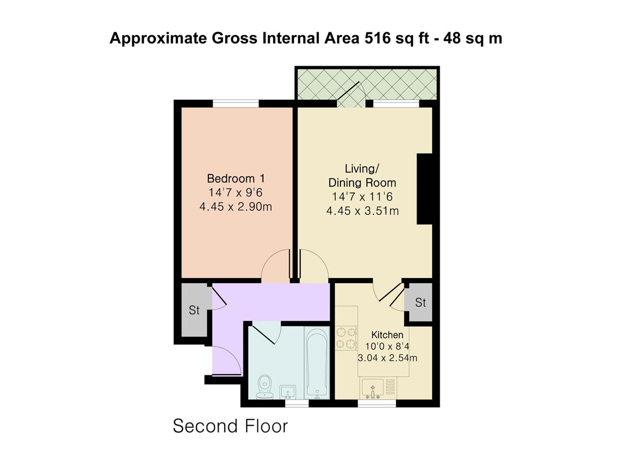 112 Burnett Square, Hertford floorplan