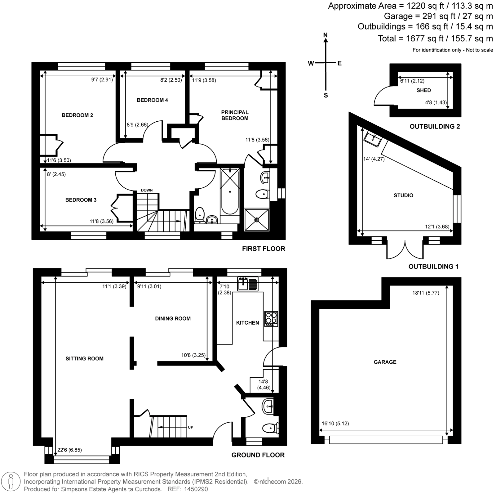 16, St. Andrews Gardens, Cobham floorplan