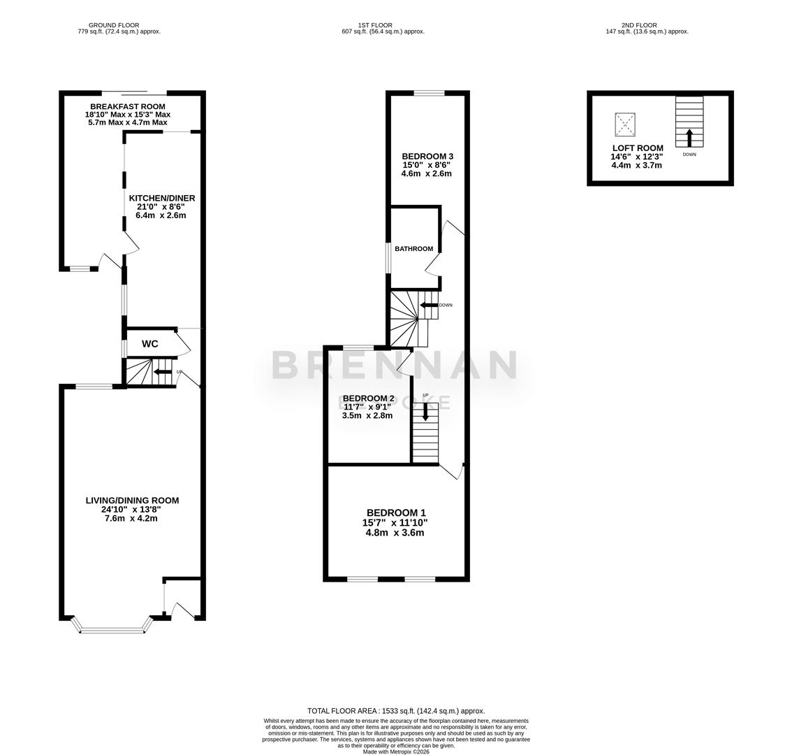 162, St. Peters Avenue, Kettering floorplan