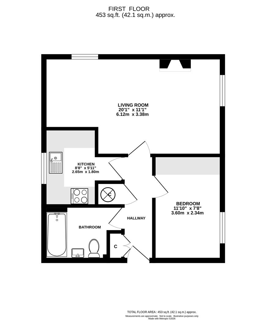 Flat 12, Sovereign Court, Gresham Close, Brentwood floorplan