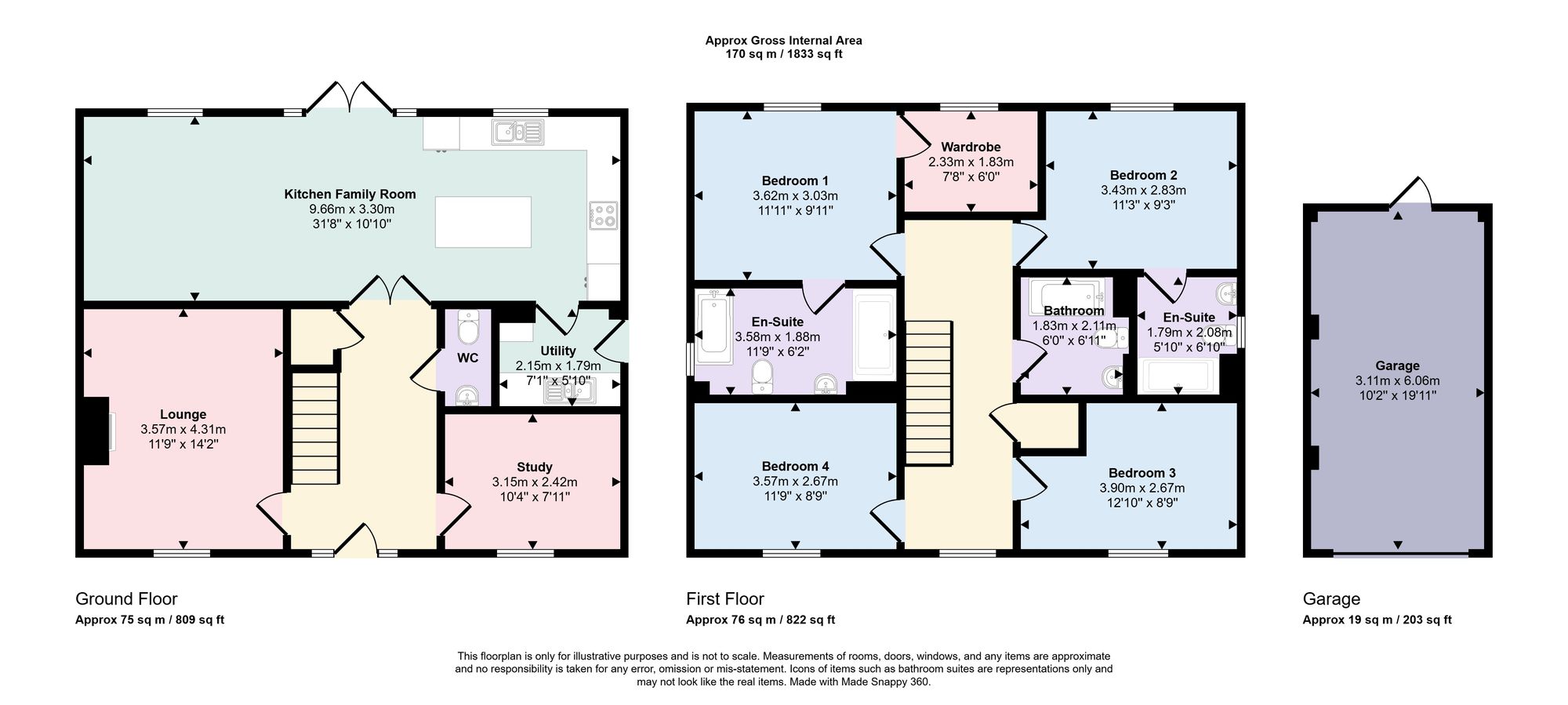 3 Weatherall Close, Southampton floorplan