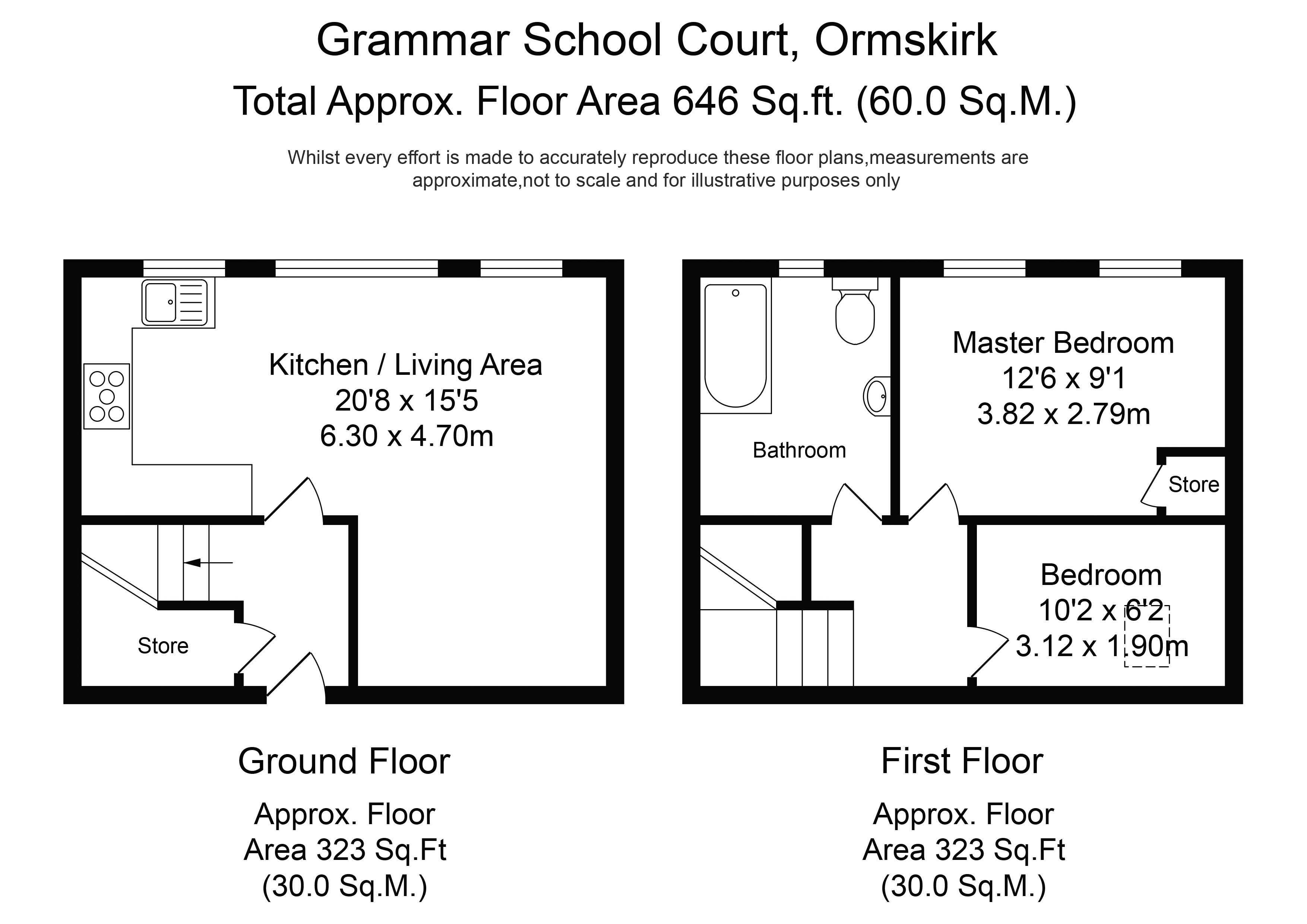 Grammar School Court, Ormskirk L39, 2 bedroom flat to rent 46311066