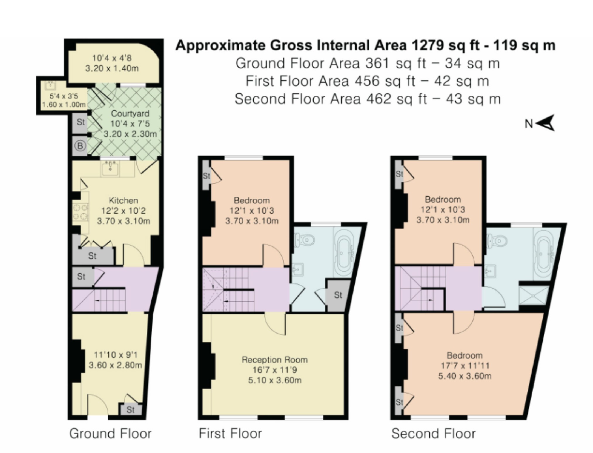 22, Arlington Way, London floorplan