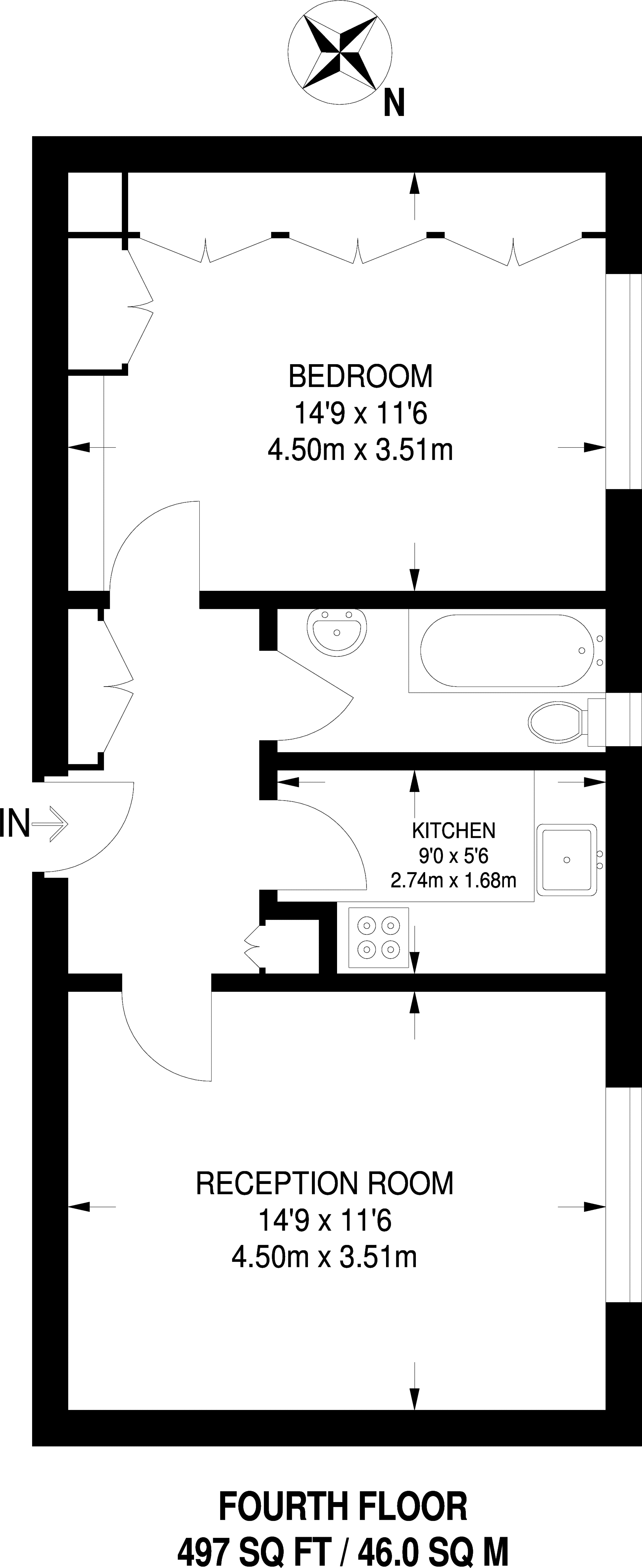 1 Bedrooms Flat to rent in Pembroke Road, Kensington W8