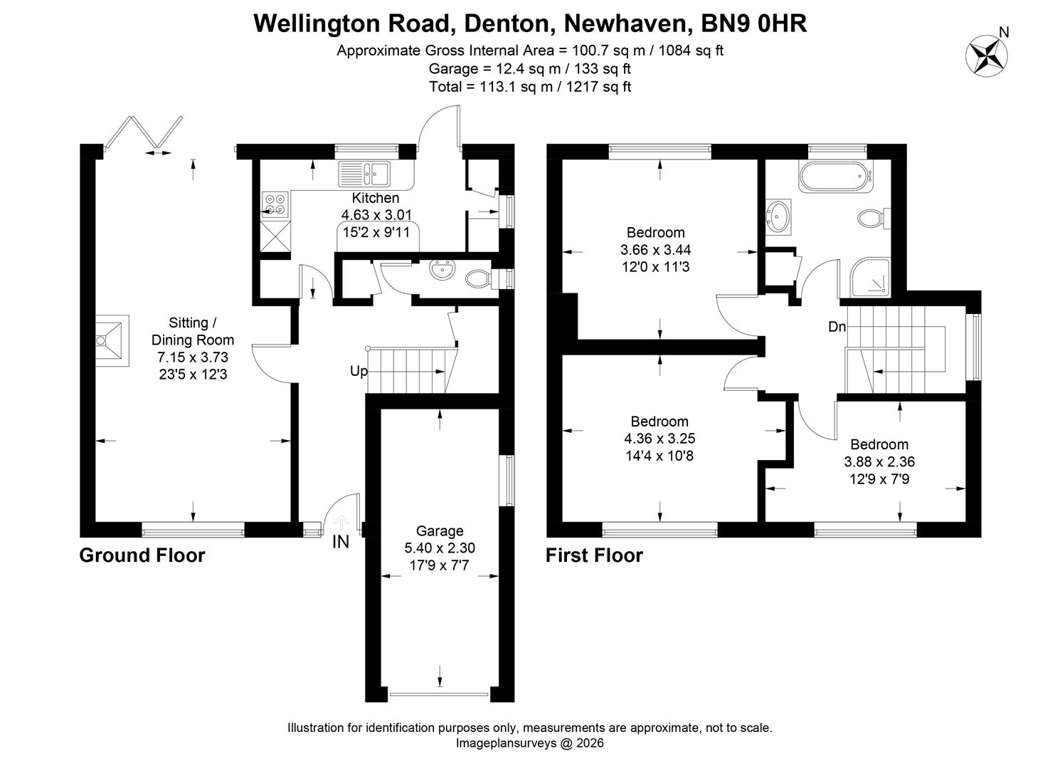 57, Wellington Road, Newhaven floorplan