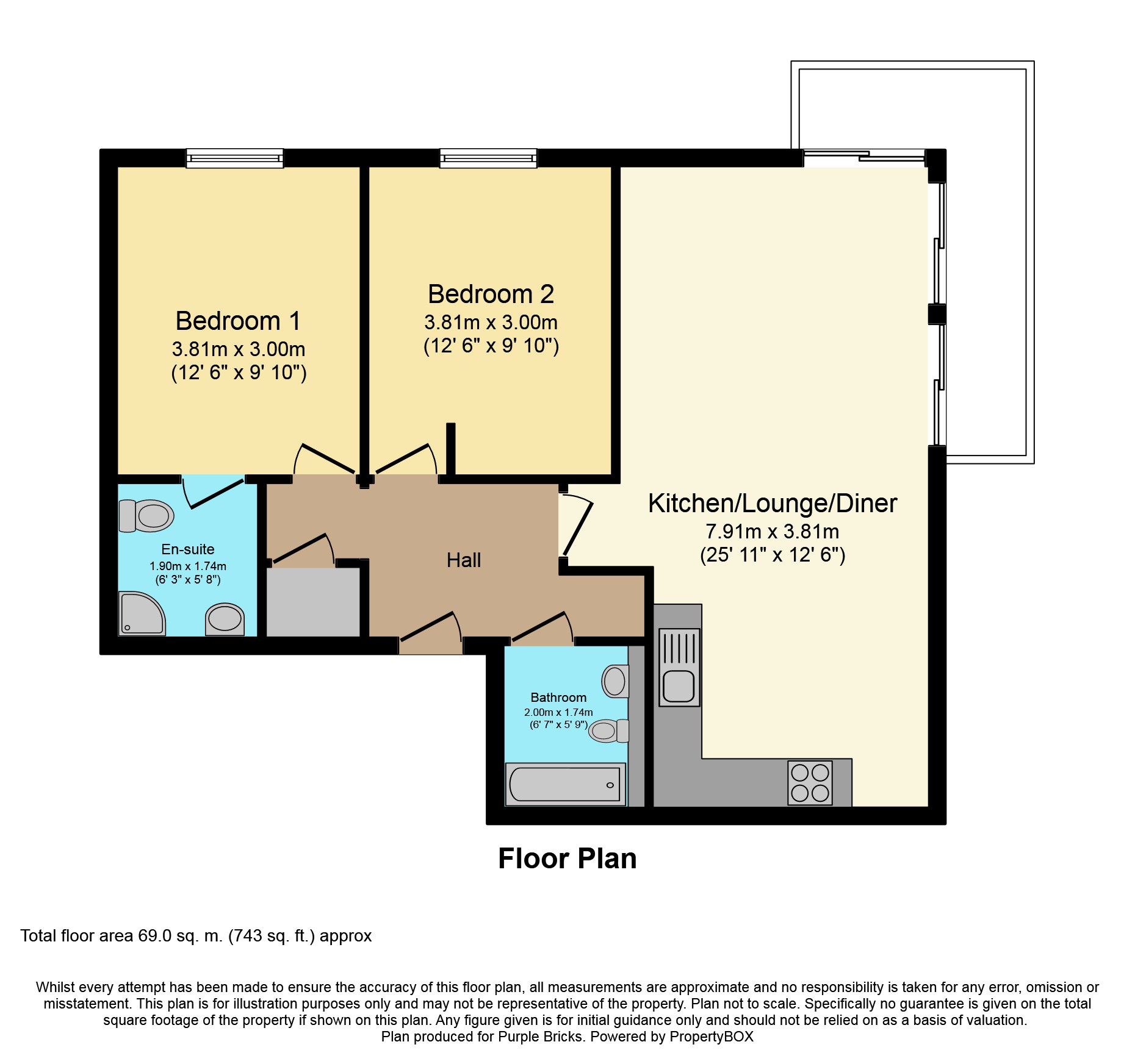 2 Bedrooms Flat for sale in Woden Street, Salford M5