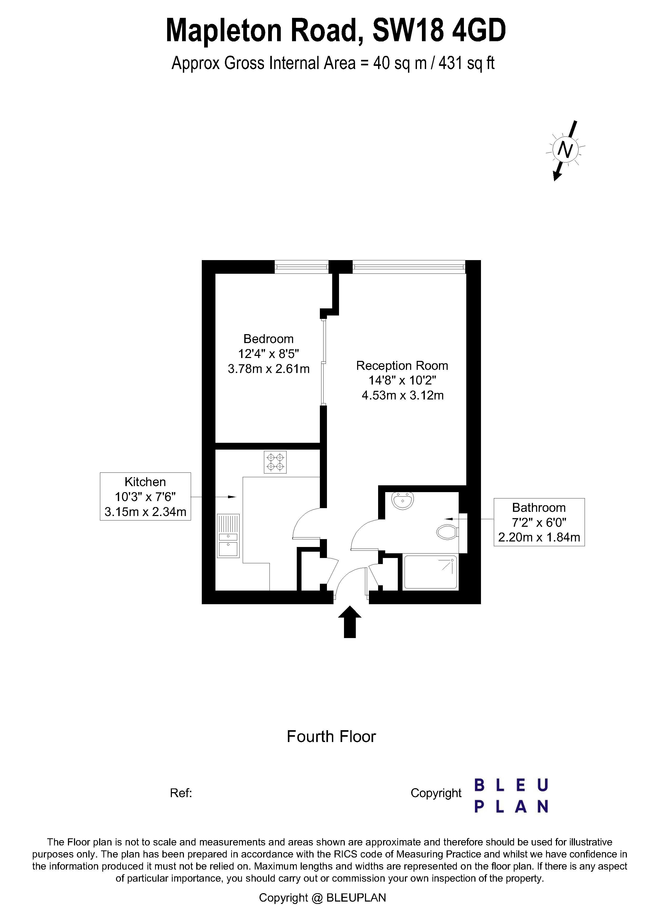 Mapleton Road, London SW18, 1 bedroom flat for sale 68587259