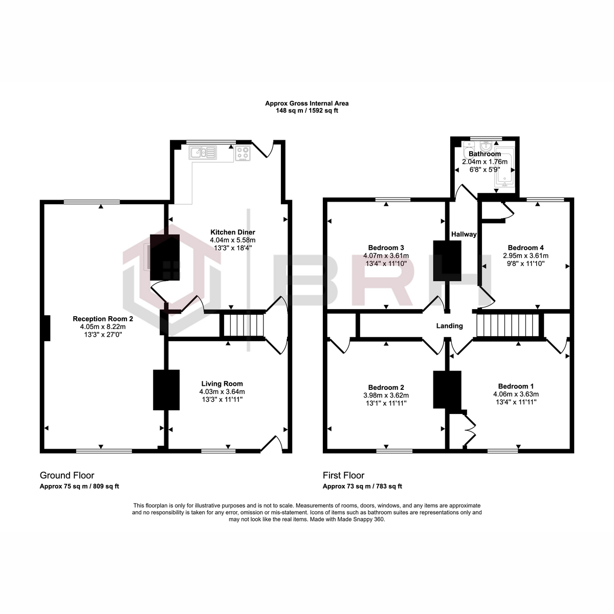 3, Bateman Square, Rotherham floorplan