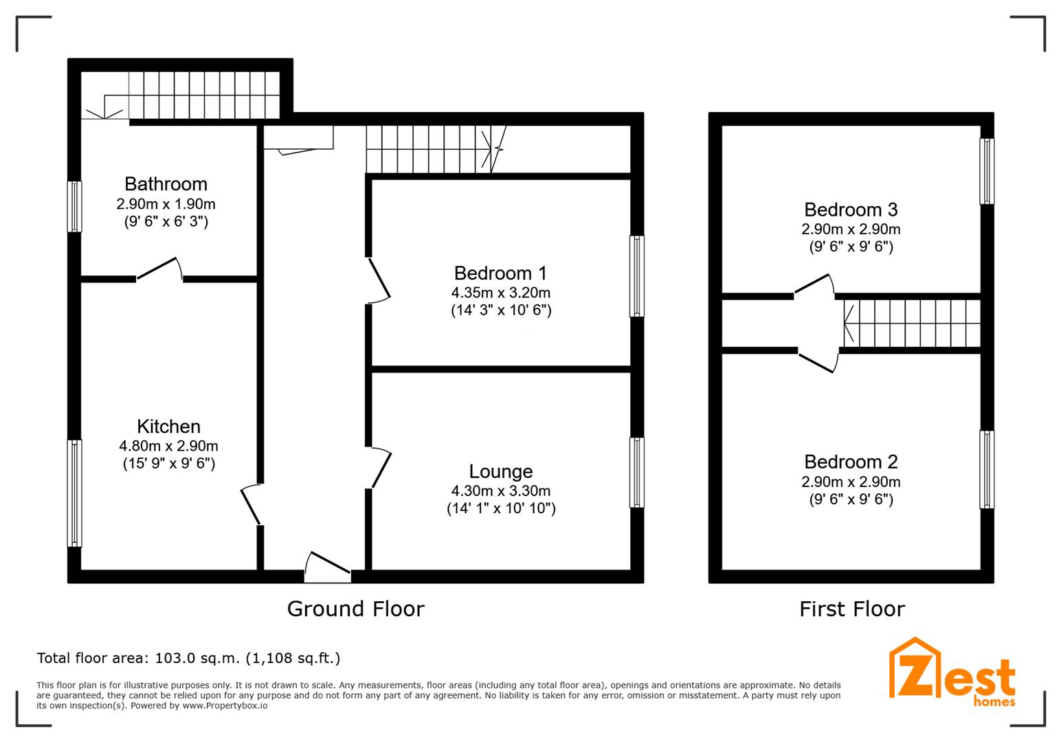 91a, Mortimer Street, Herne Bay floorplan