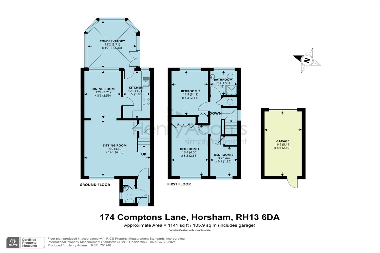 Comptons Lane, Horsham RH13, 3 bedroom detached house for sale