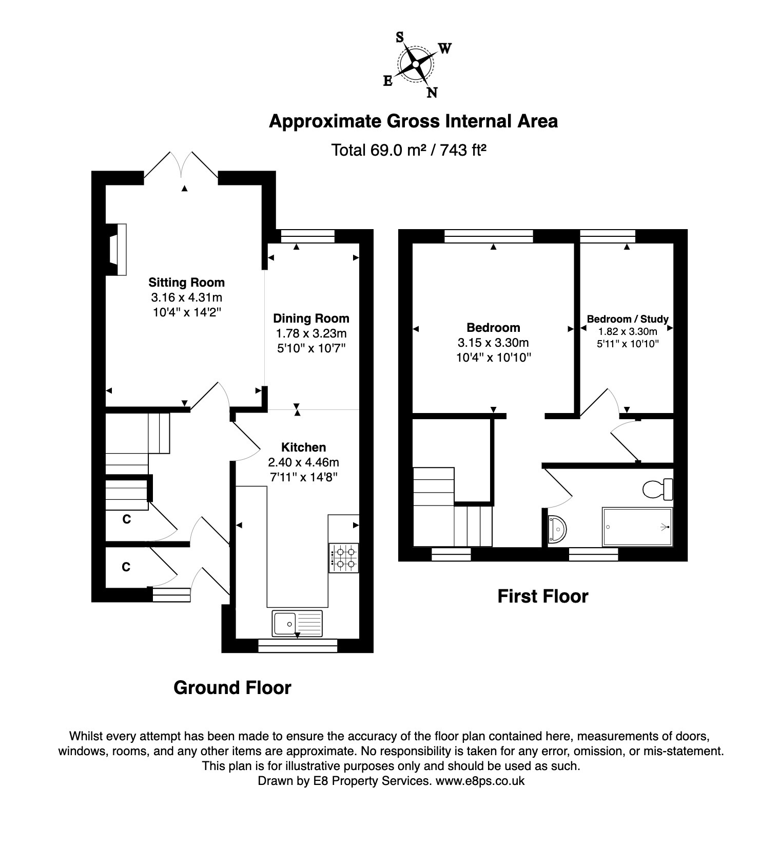 7, Harold White Close, Oxford floorplan