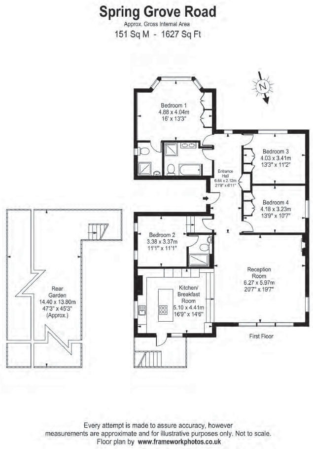 Spring Grove Road, Richmond, Surrey, UK TW10, 4 bedroom flat for sale