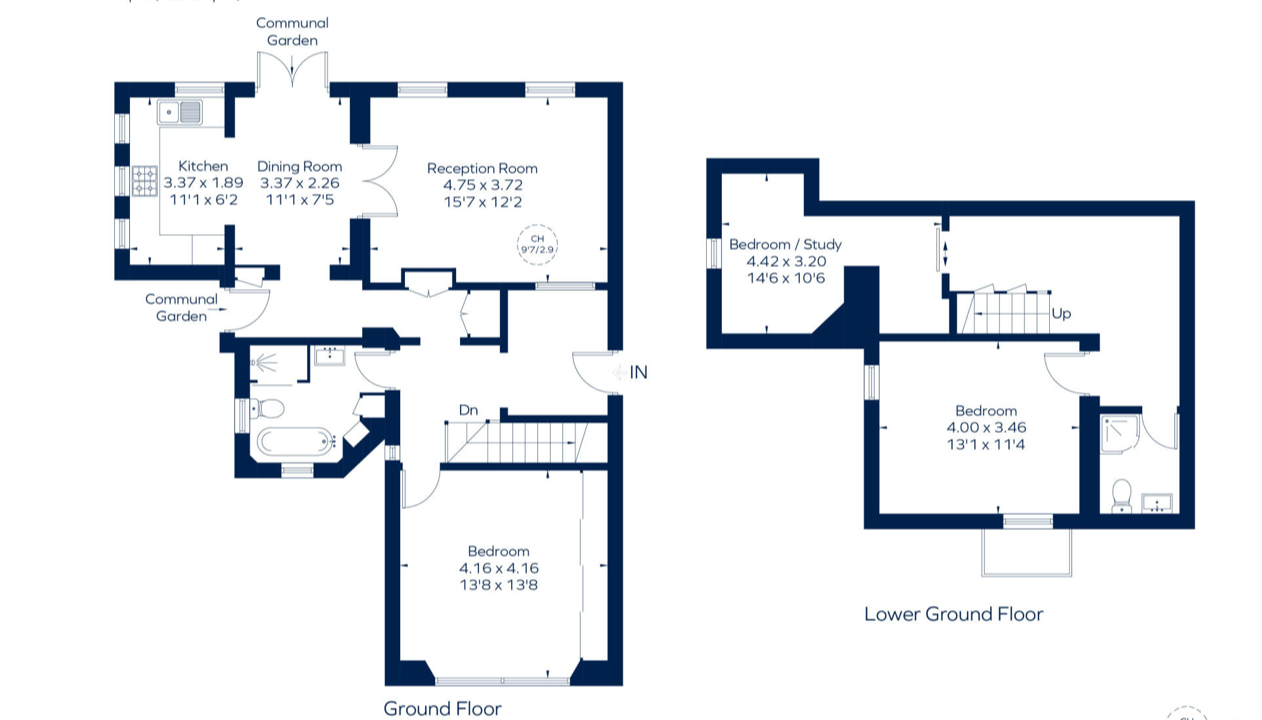 11,Flat 1, Montpelier Road, London floorplan