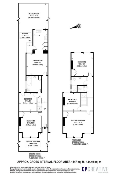 1 Bedrooms Terraced house to rent in Palmers Road, Arnos Grove, London N11