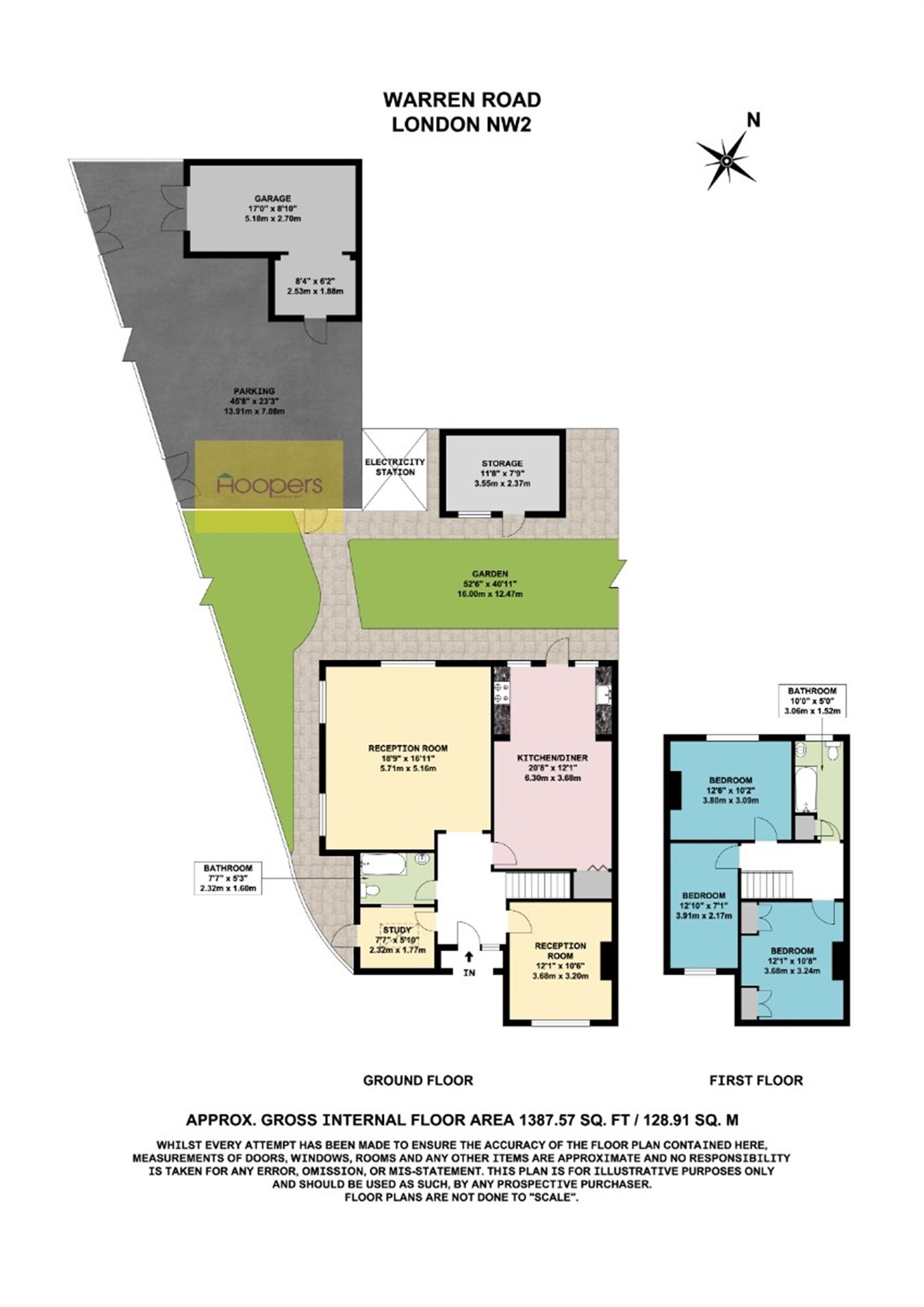 74, Warren Road, London floorplan