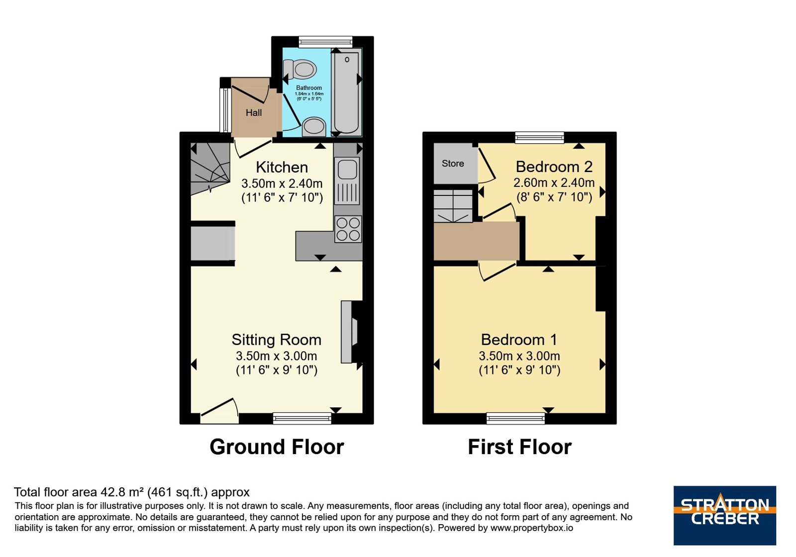 3, Westbourne Lane, Cornwall floorplan